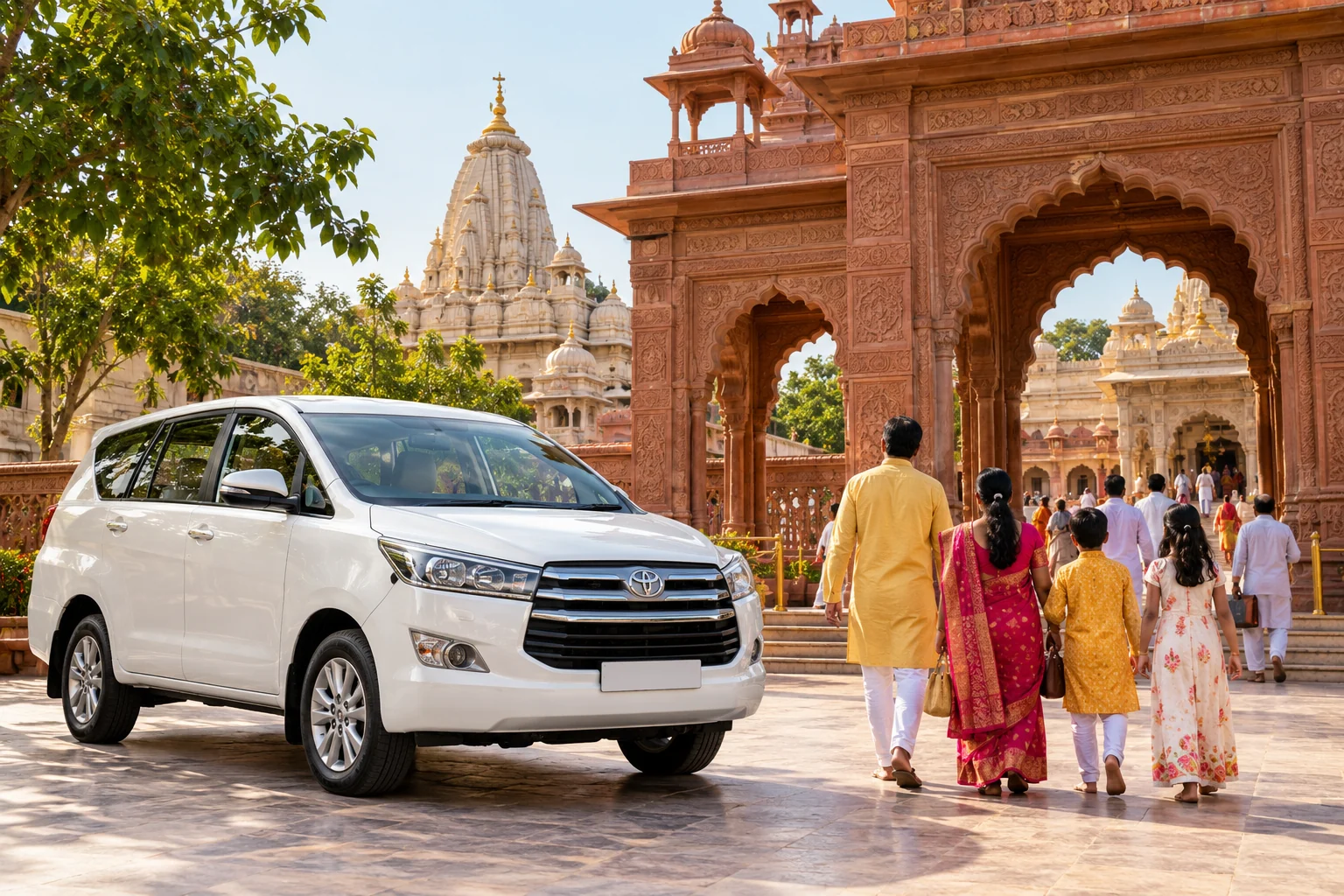Braj Darshan Taxi Package in Vrindavan